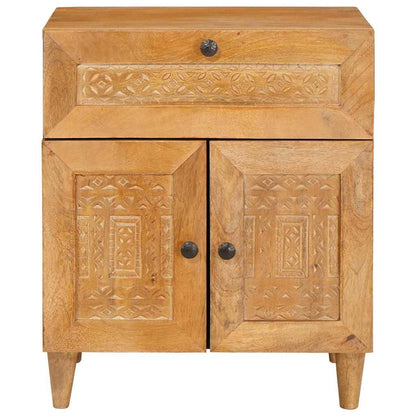 Mesa-de-cabeceira com gaveta Castanho-claro 50 x 33 x 60 cm