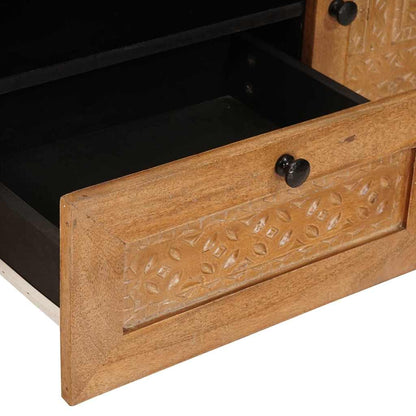 Gabinete para TV com gaveta Castanho-claro 105 x 33 x 46 cm