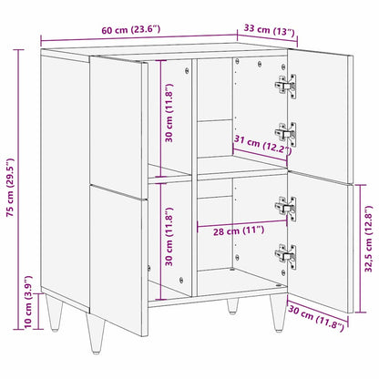 Buffet Castanho-claro 33.5 x 60 x 75 cm