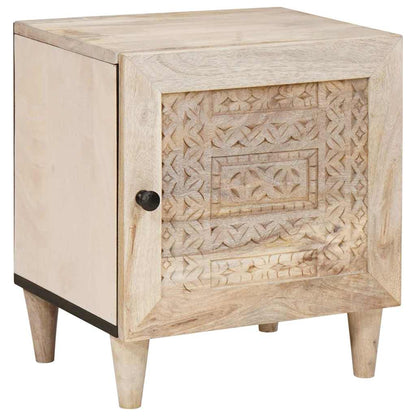Mesa-de-cabeceira 2 pcs Bege 40 x 33 x 46 cm