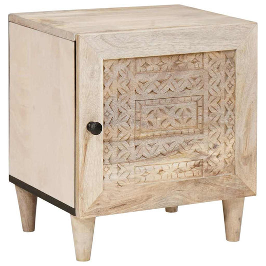 Mesa-de-cabeceira 2 pcs Bege 40 x 33 x 46 cm