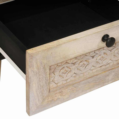 Mesa-de-cabeceira com gaveta Bege 40 x 33 x 46 cm