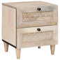 Mesa-de-cabeceira com gaveta Bege 40 x 33 x 46 cm
