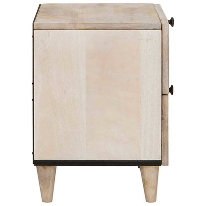 Mesa-de-cabeceira com gaveta Bege 40 x 33 x 46 cm