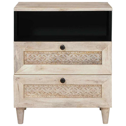 Mesa-de-cabeceira com gaveta Bege 50 x 33 x 60 cm