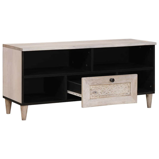 Gabinete para TV com gaveta Branco 105 x 33 x 46 cm