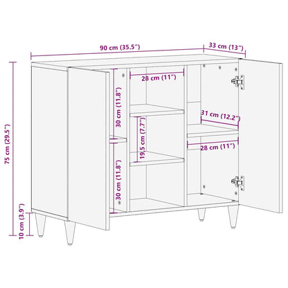 Buffet Branco 33.5 x 90 x 75 cm