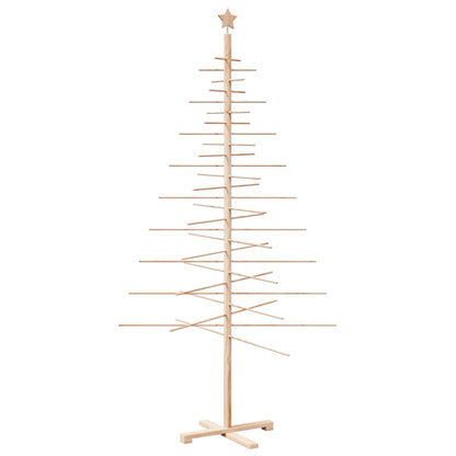 Árvore de Natal decorativa 210 cm madeira de pinho maciça