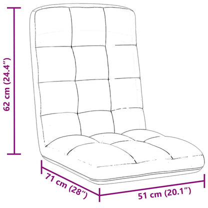 Colchão dobrável 71x51x62 cm tecido branco