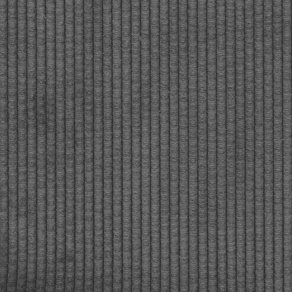 Sofá-luvas 109 cm tecido corduroy cinzento-escuro