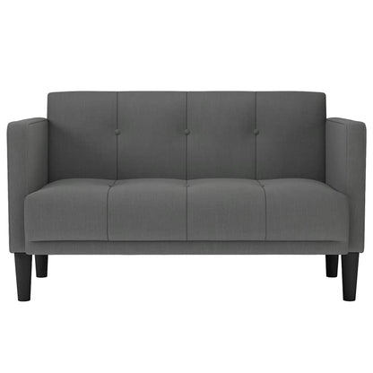 Sofá-luvas 111 cm tecido cinzento-escuro