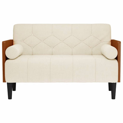 Sofá-luvas com rolos 110 cm linho