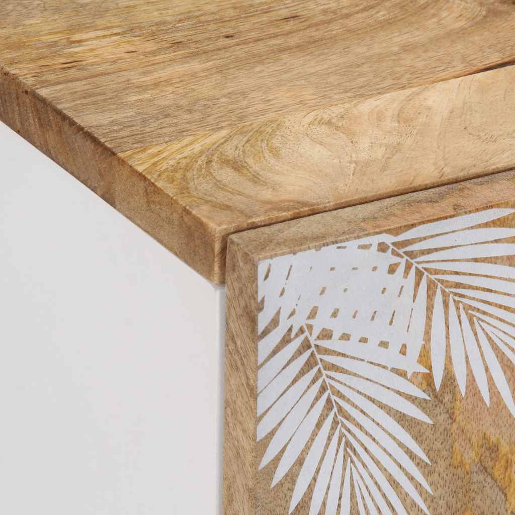 Móvel de TV de madeira de mangueira maciça