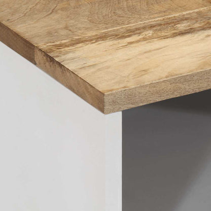 Móvel de TV de madeira de mangueira maciça