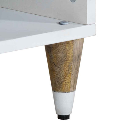 Móvel de TV de madeira de mangueira maciça