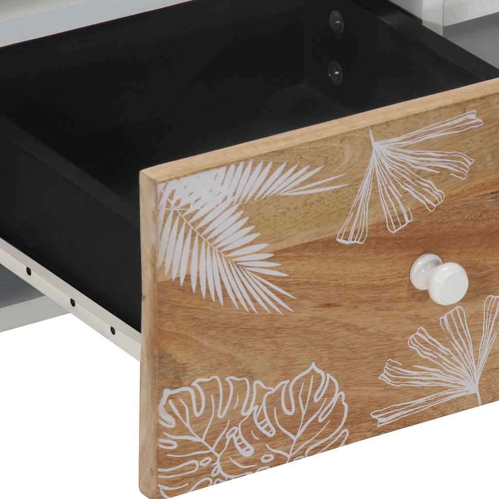 Móvel de TV de madeira de mangueira maciça