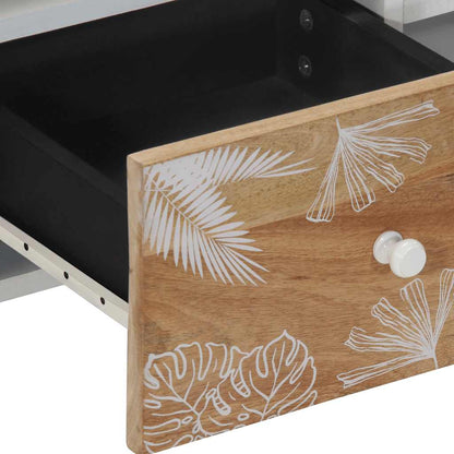 Móvel de TV de madeira de mangueira maciça