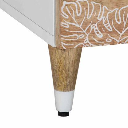 Móvel de TV de madeira de mangueira maciça