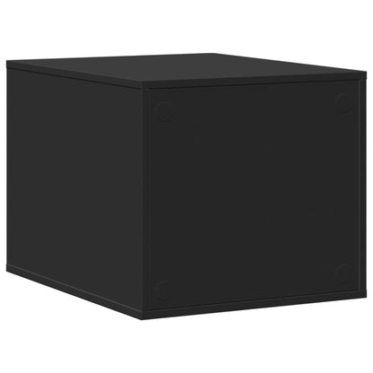 Compartimento p/ caixa de areia gatos deriv. de madeira preto