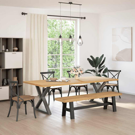 Banco de jantar NOAIN pernas forma A 180x40x45 cm pinho maciço
