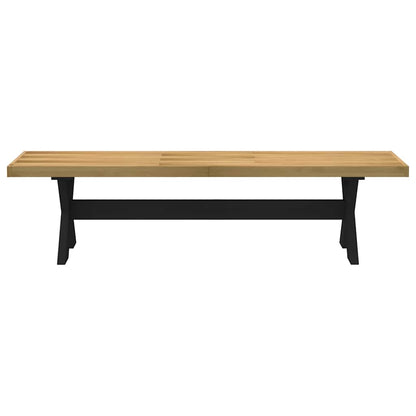 Banco de jantar NOAIN pernas forma X 180x40x45 cm pinho maciço