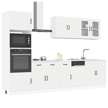 7 peças armário de cozinha conjunto Kalmar branco