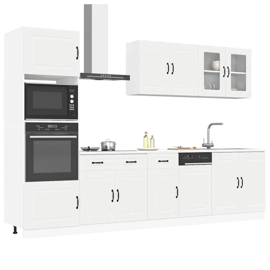 7 peças armário de cozinha conjunto Kalmar branco