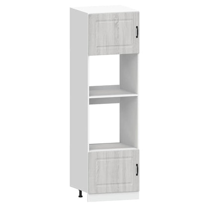 7 peças armário de cozinha conjunto Kalmar cinza sonoma