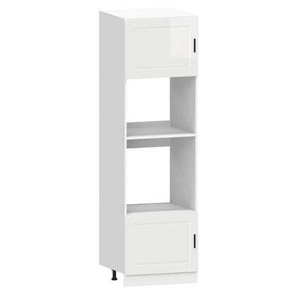 7 peças armário de cozinha conjunto Kalmar branco brilhante