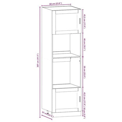 7 peças armário de cozinha conjunto Kalmar branco brilhante