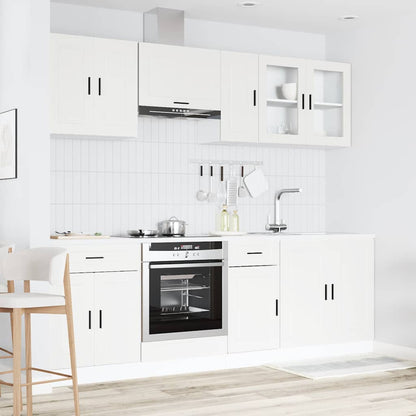 8 peças armário de cozinha conjunto Porto branco