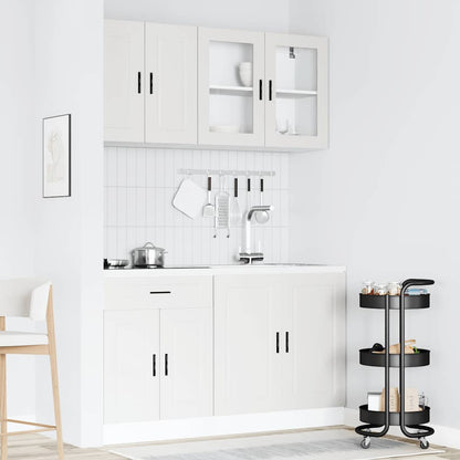 4 peças armário de cozinha conjunto Porto branco