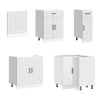 11 peças armário de cozinha conjunto Lucca branco