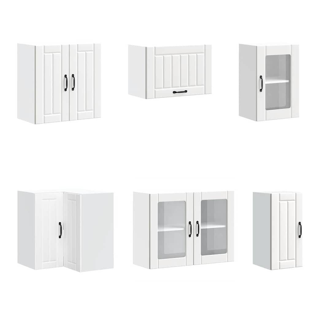 11 peças armário de cozinha conjunto Lucca branco