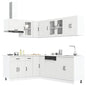 11 peças armário de cozinha conjunto Lucca branco
