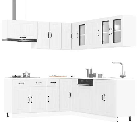 11 peças armário de cozinha conjunto Lucca branco