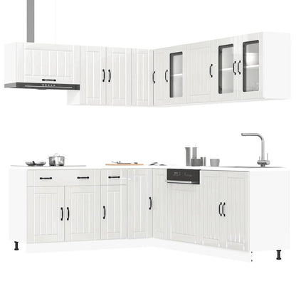 11 peças armário de cozinha conjunto Lucca brilho branco