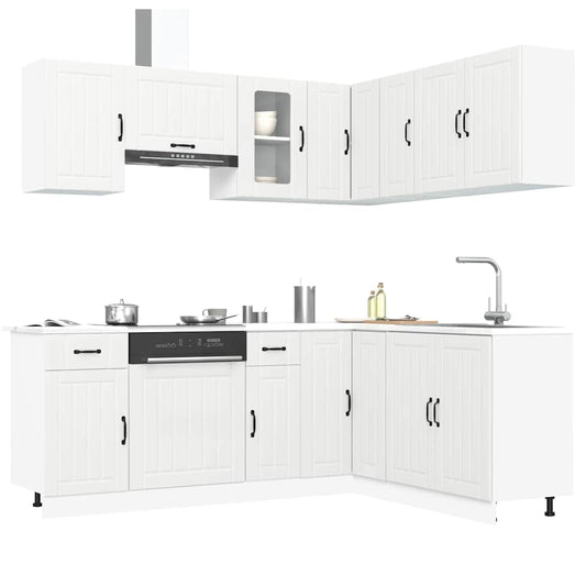 11 peças armário de cozinha conjunto Kalmar branca