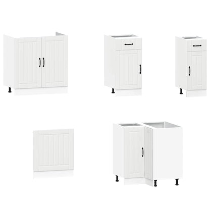 11 peças armário de cozinha conjunto Lucca branco