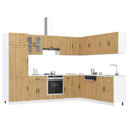 14 peças armário de cozinha conjunto Lucca carvalho artesanal