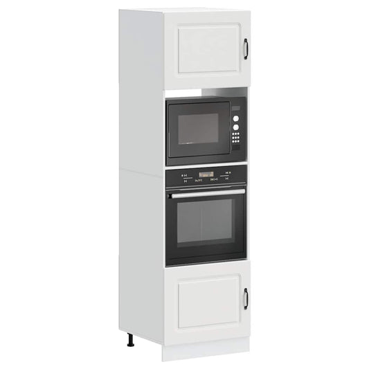 Armários forno 2 pcs Lucca derivados de madeira branco