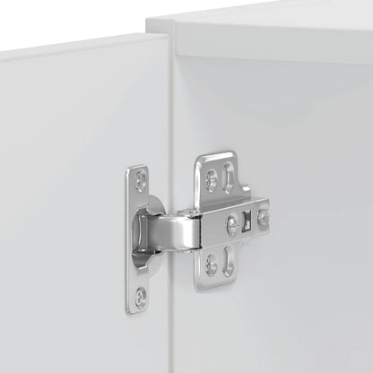 Armários forno 2pcs Kalmar derivados de madeira branco brilhante