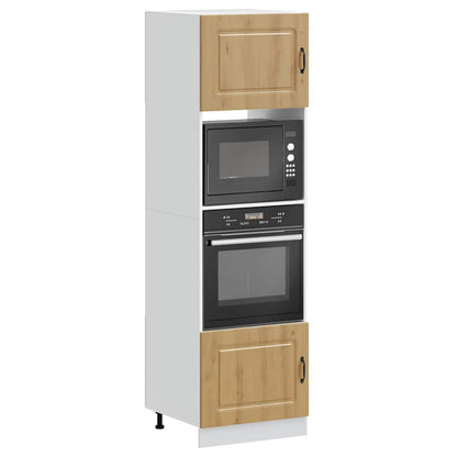 Armários forno 2 pcs Kalmar derivados madeira carvalho artisiano