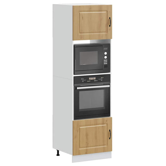 Armários forno 2 pcs Kalmar derivados madeira carvalho artisiano