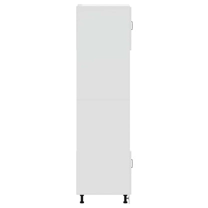 Armários forno 2pcs Lucca derivados madeira branco brilhante