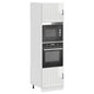 Armários forno 2pcs Lucca derivados madeira branco brilhante