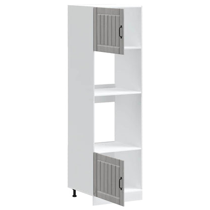 Armários forno 2pcs Kalmar derivados de madeira cinzento sonoma