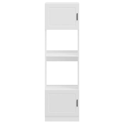 Armários forno 2 pcs Porto derivados de madeira branco