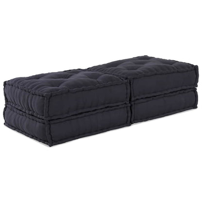 Sofá Modular Manual 2 pcs Antracite 70 x 70 x 36 cm tecido
