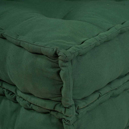 Sofá Modular Manual 2 pcs Verde 70 x 70 x 36 cm tecido